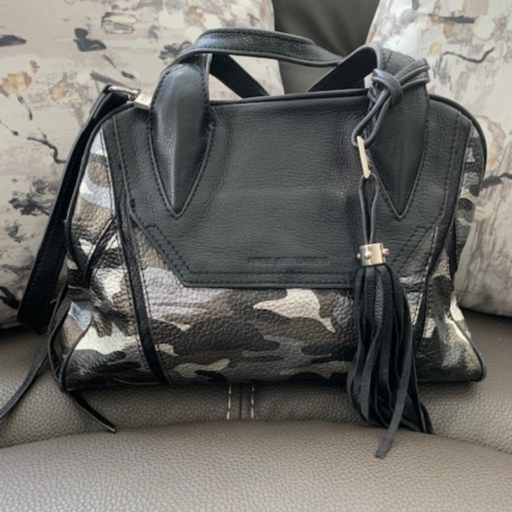 Aimee Kestenberg Madison Metallic Camo Leather Bag